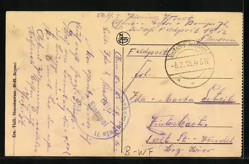 AK Ostende, De Statie en gezicht op den ingang der Stad