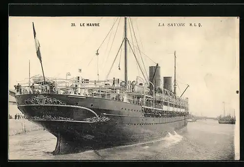AK Le Havre, Le Steamer La Savoie