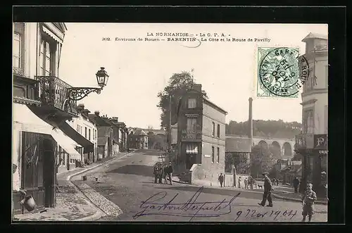 AK Barentin, La Cote et la Route de Pavilly