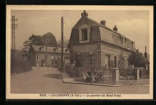 AK Lillebonne, Le quartier du Rond-Pont