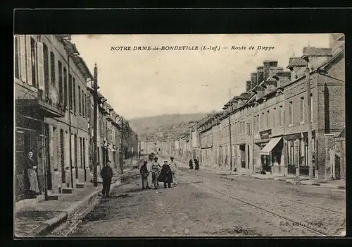 AK Notre-Dame-de-Bondeville, Route de Dieppe