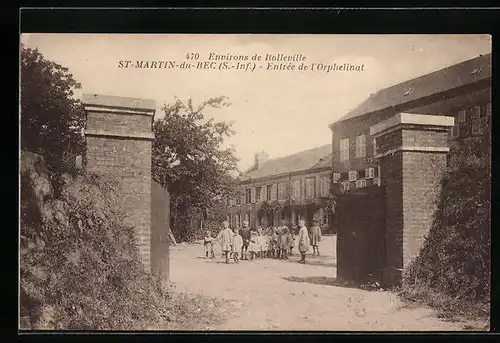 AK Saint-Martin-du-Bec, Entrée de l`Orphelinat