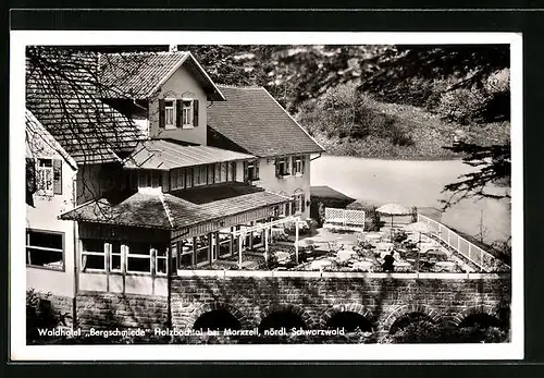 AK Marxzell / Schwarzwald, Waldhotel Bergschmiede Holzbachtal