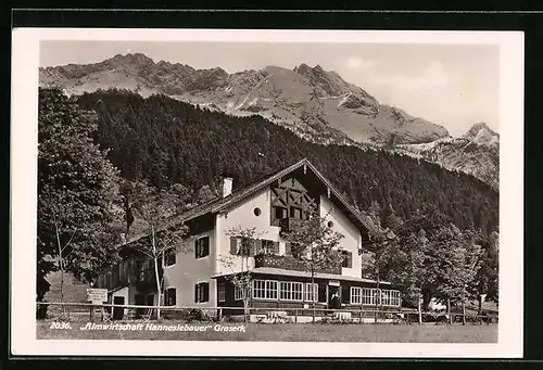 AK Graseck, Gasthof Almwirtschaft Hanneslebauer