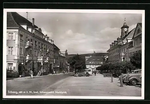 AK Triberg / Schwarzwald, Marktplatz