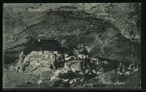 AK Uftrungen / Harz, Höhle Heimkehle, Hercynia-Halle