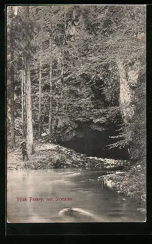 AK Blansko, Výtok Punkvy, mor. Svycárko, Höhle