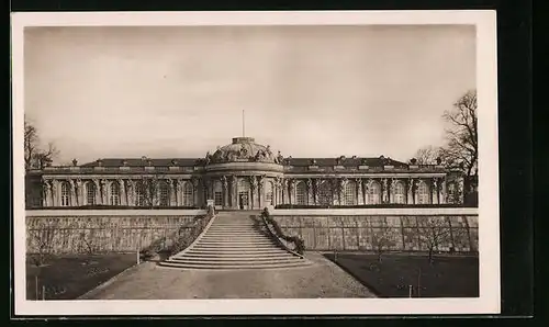 AK Potsdam, Schloss Sanssouci mit der obersten Terrasse