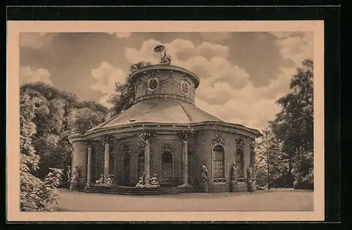 AK Potsdam, Chinesisches Teehaus im Schlosspark von Sanssouci