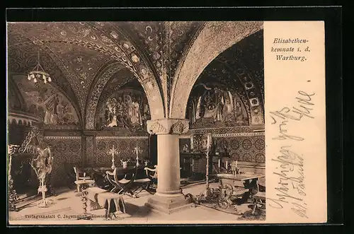 AK Eisenach, Wartburg, Elisabethenkemnate