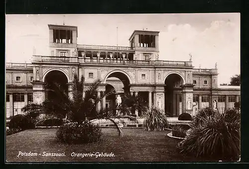 AK Potsdam, Orangerie-Gebäude im Park von Sanssouci