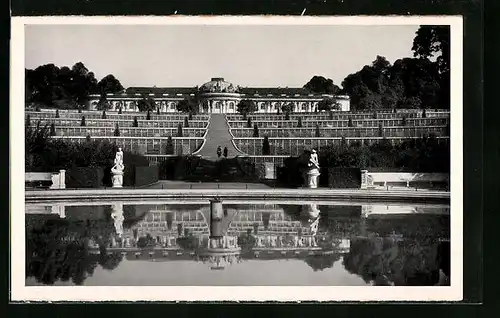 AK Potsdam, Schloss Sanssouci mit Terrassen