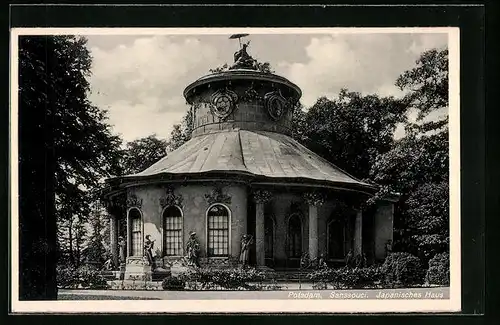 AK Potsdam, Japanisches Haus im Park von Schloss Sanssouci