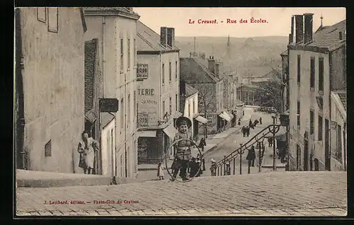 AK Le Creusot, Rue des Ecoles