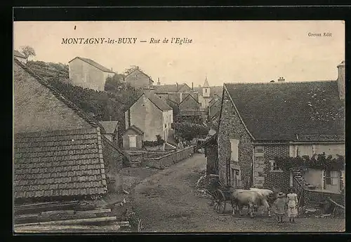 AK Montagny-les-Buxy, Rue de l`Eglise
