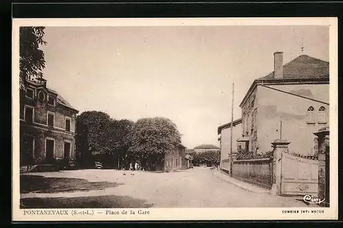 AK Pontanevaux, Place de la Gare