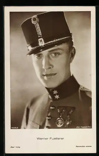 AK Schauspieler Werner Fuetterer in Filmuniform