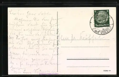 AK Zinnowitz / Ostsee, Strandpartie mit Badegästen