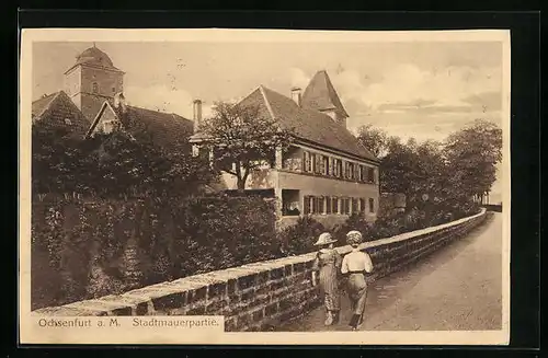 AK Ochsenfurt a. M., Stadtmauerpartie