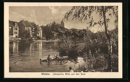 AK Wetzlar, Lahnpartie mit Blick auf den Dom