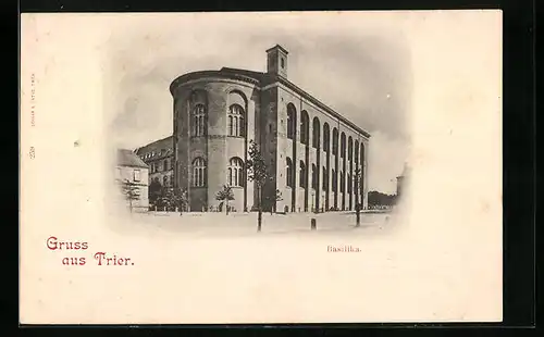 AK Trier, Partie an der Basilika