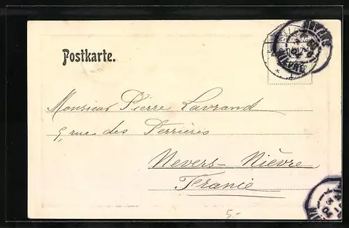 AK Trier, Partie an der Basilika