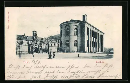 AK Trier, Blick zur Basilika