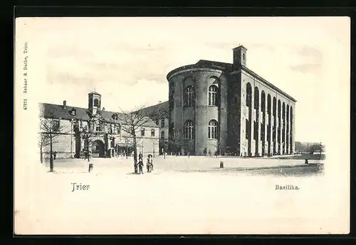 AK Trier, Partie an der Basilika