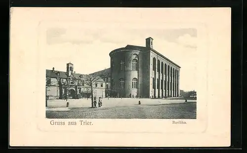 AK Trier, Blick zur Basilika