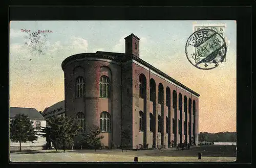 AK Trier, an der Basilika