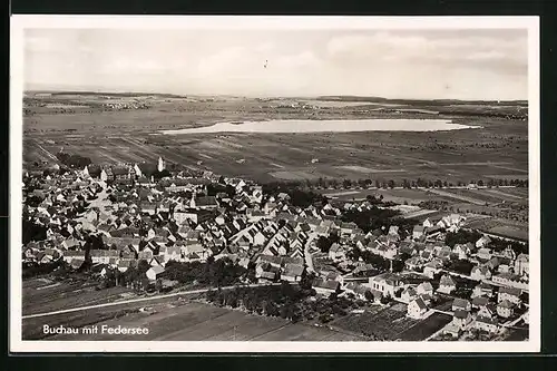 AK Buchau, Teilansicht mit Federsee