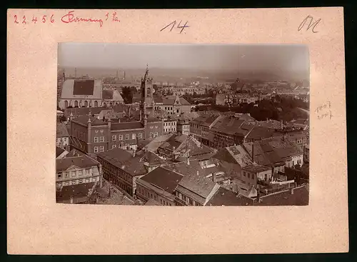 Fotografie Brück & Sohn Meissen, Ansicht Kamenz, Stadtansicht vom Kirchturm gesehen