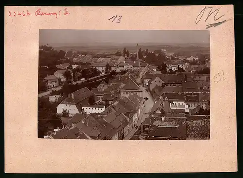 Fotografie Brück & Sohn Meissen, Ansicht Kamenz, Blick vom Kirchturm nach der Pulsnitzer Strasse