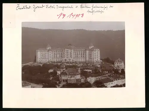 Fotografie Brück & Sohn Meissen, Ansicht Karlsbad, Grand Hotel Imperial & Helenenhof