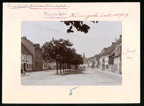 Fotografie Brück & Sohn Meissen, Ansicht Königsbrück, Weissbacherstrasse mit Böttcherei