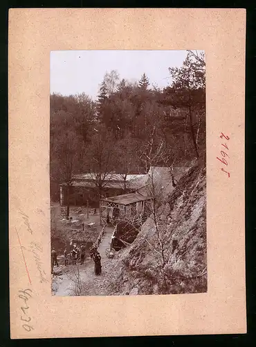 Fotografie Brück & Sohn Meissen, Ansicht Gohlis / Niederau, Gasthaus Buschmühle