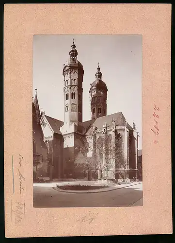 Fotografie Brück & Sohn Meissen, Ansicht Naumburg / Saale, Strasseneck am Dom