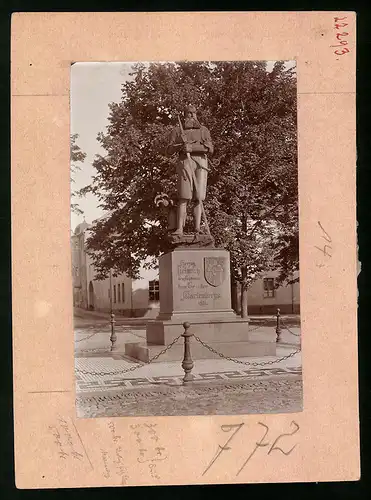 Fotografie Brück & Sohn Meissen, Ansicht Marienberg, Denkmal Heinrich der Fromme