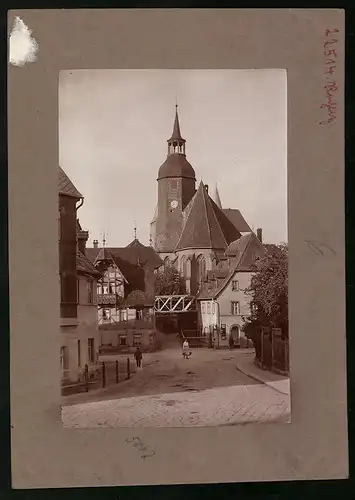 Fotografie Brück & Sohn Meissen, Ansicht Rochlitz, Strassenansicht vor der Petrikirche