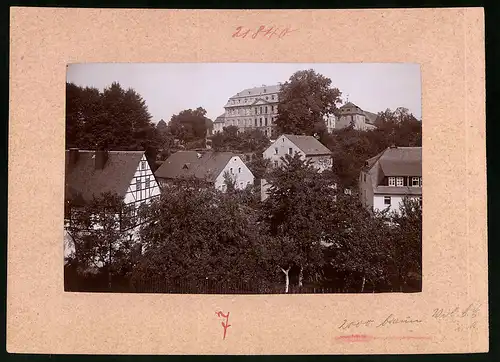 Fotografie Brück & Sohn Meissen, Ansicht Neusorge, Blick auf das Rittergut Neusorge