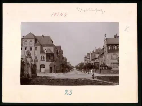 Fotografie Brück & Sohn Meissen, Ansicht Bautzen, Wettinstrasse mit Mehrfamilienhäusern