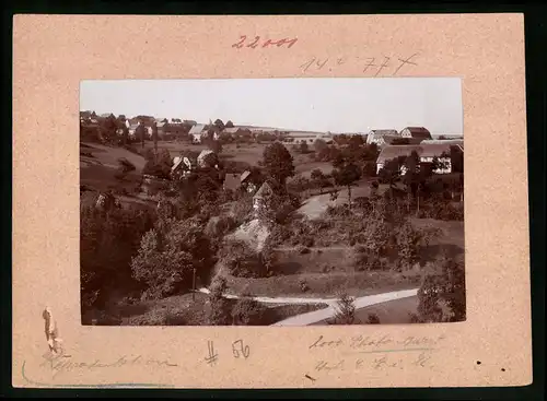 Fotografie Brück & Sohn Meissen, Ansicht Lauenhain, Blick in den Ort mit Fachwerkhäusern