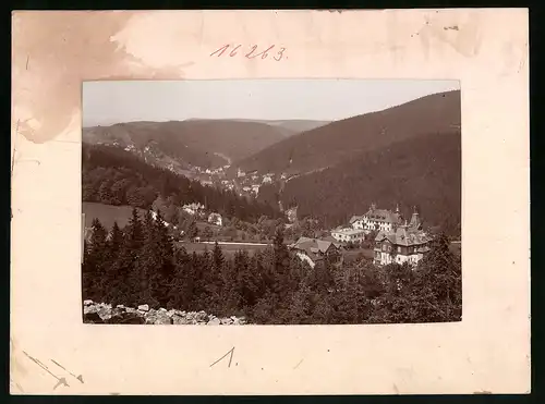 Fotografie Brück & Sohn Meissen, Ansicht Bärenfels i. Erzg., Blick auf den Ort und nach Kipsdorf
