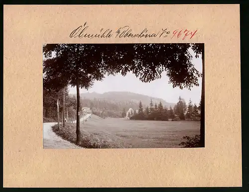 Fotografie Brück & Sohn Meissen, Ansicht Freiberg i. Sa., Partie An der Ölmühle bei Oberschöna