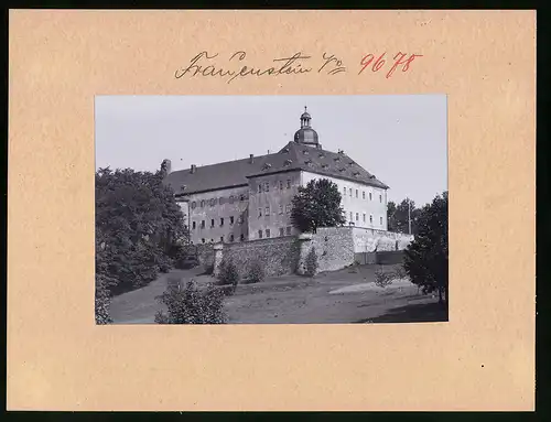 Fotografie Brück & Sohn Meissen, Ansicht Frauenstein i. Erzg., Blick auf das Schloss Frauenstein