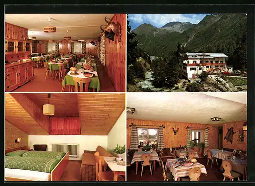 AK Martell im Martelltal /Vinschgau, Gasthof Zum See im Ortlergebiet, Innenansicht