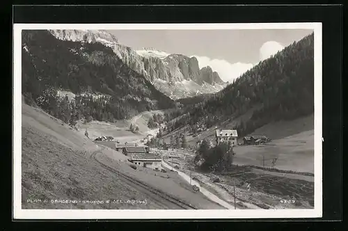 AK Gröden, Plan di Gardena mit Blick auf Sella