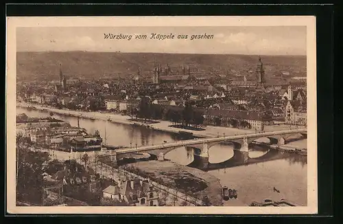 AK Würzburg, Vom Käppele aus gesehen