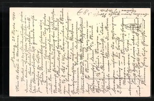 AK Neuburg a. D., Partie an der Brücke