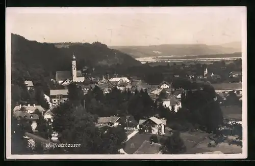 AK Wolfratshausen, Ortsansicht aus der Vogelschau